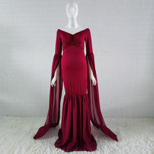 Load image into Gallery viewer, Maternity Photo Shoot Long Dress  Baby Shower  Stretchy  Dress
