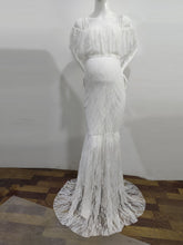 Load image into Gallery viewer, Lace Maternity Dress For Photo Shoot or  Baby Shower Dress