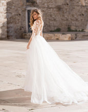 Load image into Gallery viewer, The Sales Rack-Boho Bridal Dress Elegant Lace Appliques New Design - A Thrifty Bride Shop