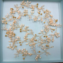 Load image into Gallery viewer, Bridal Fashion Headdress Handmade With Faux Crystal/Pearls Accessories