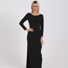Load image into Gallery viewer, Long Sleeve Elegant Party/Bridal Maxi Dress Side High Split Backless And Sexy
