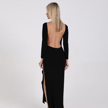 Load image into Gallery viewer, Long Sleeve Elegant Party/Bridal Maxi Dress Side High Split Backless And Sexy