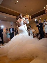 Load image into Gallery viewer, Sexy Off The Shoulder Mermaid Wedding Dress Long Sleeves Custom Made - A Thrifty Bride Shop