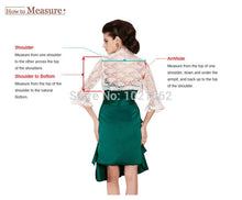 Load image into Gallery viewer, Short Sleeve Accessory Bridal Lace Hem Bolero/Shawl - A Thrifty Bride Shop