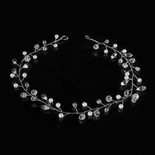 Load image into Gallery viewer, Elegant Bridal Hair Accessory Made With Faux Crystal And Pearls