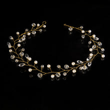 Load image into Gallery viewer, Elegant Bridal Hair Accessory Made With Faux Crystal And Pearls