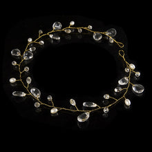 Load image into Gallery viewer, Elegant Bridal Hair Accessory Made With Faux Crystal And Pearls