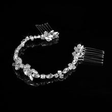 Load image into Gallery viewer, Elegant Bridal Hair Accessory Made With Faux Crystal And Pearls