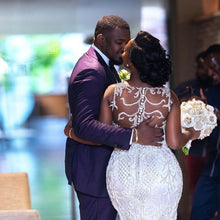 Load image into Gallery viewer, Luxury Mermaid Wedding Dress Also Available in Plus Size Handmade Beading Stunning