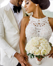 Load image into Gallery viewer, Stunning 2020 Crew Mermaid Sexy Sweep Train Bridal Dress Vintage Inspired (Exclusive Members Only)