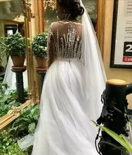 Load image into Gallery viewer, Fine African Lace And Tons Of Beading Makeup This Stunning Mermaid Ceremonial Dress Also Features Detachable Train