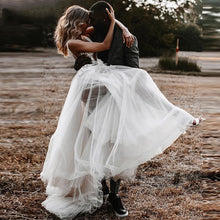 Load image into Gallery viewer, Sexy V-Neck Illusion Wedding Dress Boho Inspired With Lace Appliques