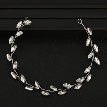 Load image into Gallery viewer, Silver Color Bridal Tiara Handmade Crystal Accessories