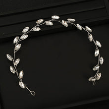 Load image into Gallery viewer, Silver Color Bridal Tiara Handmade Crystal Accessories