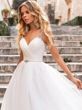 Load image into Gallery viewer, The Sales Rack-Luxury Bride Dress With Beading And Tulle A-line V-neck
