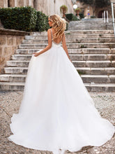 Load image into Gallery viewer, The Sales Rack-Luxury Bride Dress With Beading And Tulle A-line V-neck