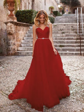 Load image into Gallery viewer, The Sales Rack-Luxury Bride Dress With Beading And Tulle A-line V-neck