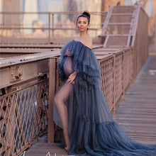 Load image into Gallery viewer, Illusion Tulle Maternity Kimono (Photo Shoot)