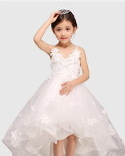 Load image into Gallery viewer, Glitz Spaghetti Straps Princess Flower Girl/Pageant Dress With Long Train - A Thrifty Bride Shop