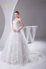 Load image into Gallery viewer, Fabulous And Flirty New Design Wedding Dress With Petals On One Shoulder Free Shipping - A Thrifty Bride Shop