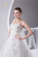 Load image into Gallery viewer, Fabulous And Flirty New Design Wedding Dress With Petals On One Shoulder Free Shipping - A Thrifty Bride Shop