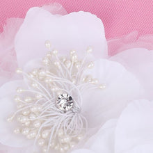 Load image into Gallery viewer, Beautiful Bird Cage Veil Netting Face Short Feather Flower Bridal Fascinator Accessory
