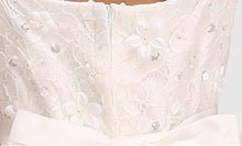 Load image into Gallery viewer, Glitz Spaghetti Straps Princess Flower Girl/Pageant Dress With Long Train - A Thrifty Bride Shop