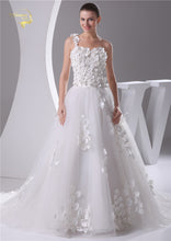 Load image into Gallery viewer, Fabulous And Flirty New Design Wedding Dress With Petals On One Shoulder Free Shipping - A Thrifty Bride Shop