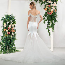 Load image into Gallery viewer, Elegant Spaghetti Straps And Beading Lace Sleeveless Wedding Dress Free Shipping - A Thrifty Bride Shop