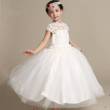 Load image into Gallery viewer, Elegant Flower Girl Dress Long Lace Princess Style - A Thrifty Bride Shop