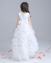 Load image into Gallery viewer, Pretty Lace Hi-Lo Flower Girl Dress Free Shipping - A Thrifty Bride Shop