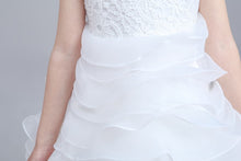 Load image into Gallery viewer, Pretty Lace Hi-Lo Flower Girl Dress Free Shipping - A Thrifty Bride Shop
