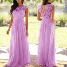Load image into Gallery viewer, Sexy Lace And Chiffon  Backless Bridesmaid Gown/Dress - A Thrifty Bride Shop