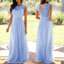 Load image into Gallery viewer, Sexy Lace And Chiffon  Backless Bridesmaid Gown/Dress - A Thrifty Bride Shop