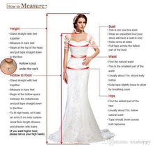 Load image into Gallery viewer, Brilliant Tulle &amp; Chiffon V-Neck A-line Plus Size Bridal Dress With Beaded Lace Appliques Floor Length - A Thrifty Bride Shop